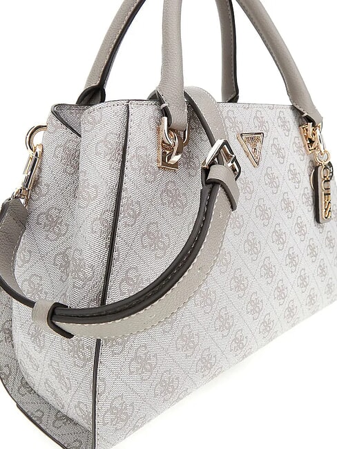 NOELLE 2 Sac &agrave; main avec bandouli&egrave;re logo taupe fonc&eacute; - Sacs pour Femme