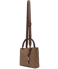 GUESS NOELLE 2 Sac &agrave; main avec bandouli&egrave;re logo latte / marron - Sacs pour Femme - 3