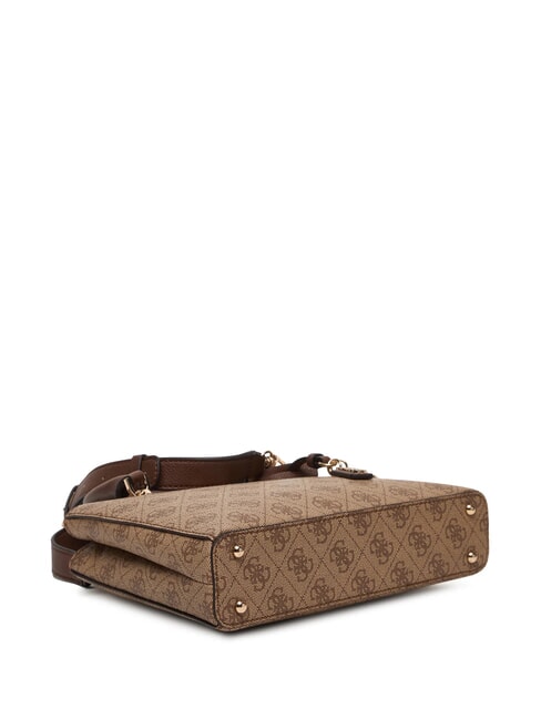 NOELLE 2 Sac &agrave; main avec bandouli&egrave;re logo latte / marron - Sacs pour Femme