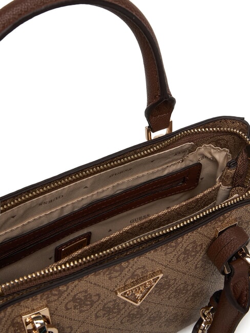 NOELLE 2 Sac &agrave; main avec bandouli&egrave;re logo latte / marron - Sacs pour Femme