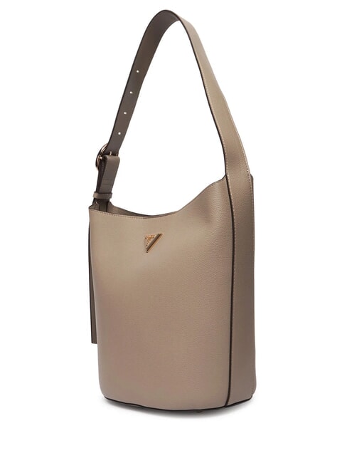 MERIDIAN 2 Sac seau avec pochette taupe fonc&eacute; - Sacs pour Femme