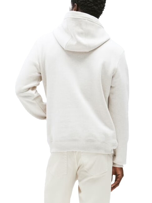TH Sweat &agrave; capuche en coton lait d'avoine bruy&egrave;re - Pulls molletonn&eacute;s
