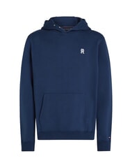 TOMMY HILFIGER TH Sweat &agrave; capuche en coton ciel nocturne - Pulls molletonn&eacute;s - 4