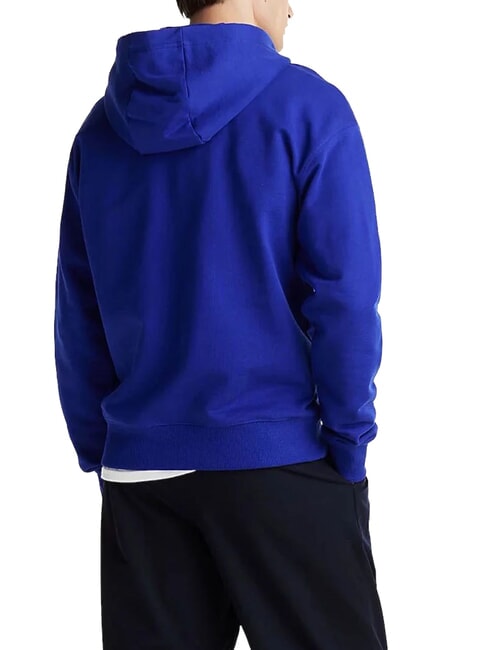 TH Sweat &agrave; capuche avec &eacute;cusson bleu en coin - Pulls molletonn&eacute;s
