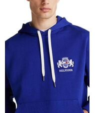 TOMMY HILFIGER TH Sweat &agrave; capuche avec &eacute;cusson bleu en coin - Pulls molletonn&eacute;s - 3