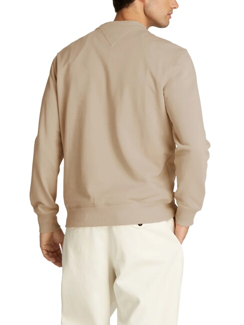 TH Sweat-shirt en coton &agrave; col rond santal - Pulls molletonn&eacute;s