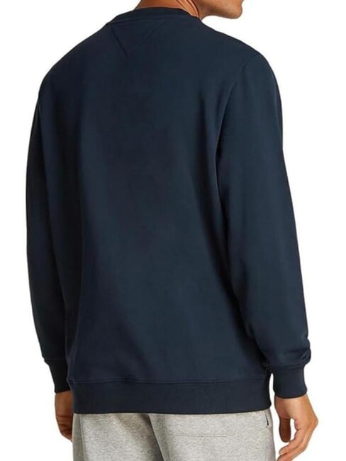 TH JEANS Sweat-shirt en coton &agrave; col rond marine nuit noire - Pulls molletonn&eacute;s