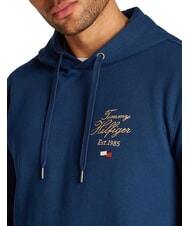 TOMMY HILFIGER TH Sweat &agrave; capuche avec logo brod&eacute; ciel nocturne - Pulls molletonn&eacute;s - 3