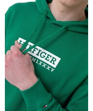 TOMMY HILFIGER TH Sweat &agrave; capuche imprim&eacute; nouveau vert - Pulls molletonn&eacute;s - 3