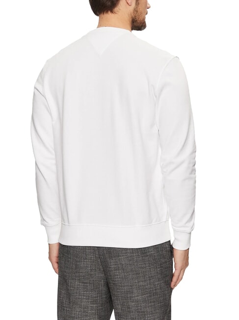 TH Sweat-shirt en coton &agrave; col rond blanc - Pulls molletonn&eacute;s