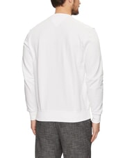 TOMMY HILFIGER TH Sweat-shirt en coton &agrave; col rond blanc - Pulls molletonn&eacute;s - 2