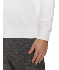 TOMMY HILFIGER TH Sweat-shirt en coton &agrave; col rond blanc - Pulls molletonn&eacute;s - 4