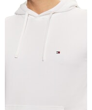 TOMMY HILFIGER TH Sweat &agrave; capuche en coton blanc - Pulls molletonn&eacute;s - 3