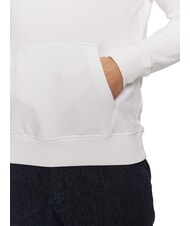 TOMMY HILFIGER TH Sweat &agrave; capuche en coton blanc - Pulls molletonn&eacute;s - 4