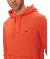 TOMMY HILFIGER TH Sweat &agrave; capuche en coton orange &eacute;clatant - Pulls molletonn&eacute;s - 3