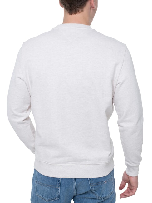 TH JEANS Sweat-shirt en coton &agrave; col rond avoine marn&eacute;e htr - Pulls molletonn&eacute;s