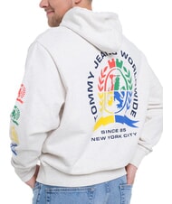 TOMMY HILFIGER TH JEANS Sweat-shirt en coton imprim&eacute; - Pulls molletonn&eacute;s