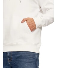 TOMMY HILFIGER TH JEANS Sweat-shirt &agrave; poche et capuche blanc - Pulls molletonn&eacute;s - 3