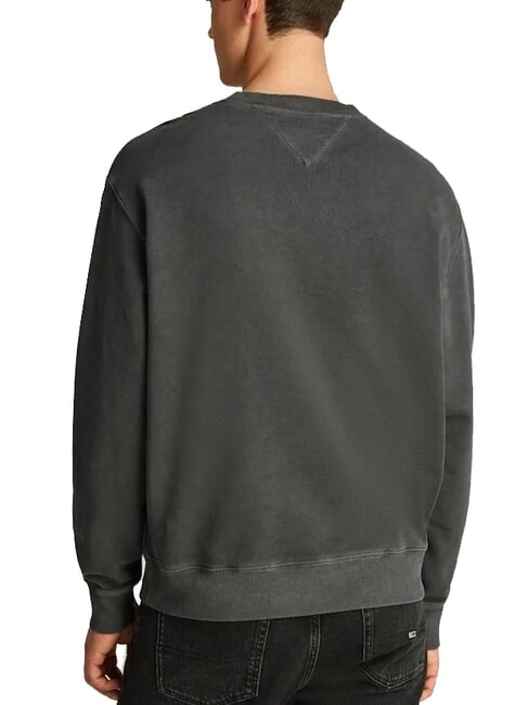 TH JEANS Sweat-shirt avec logo ours en peluche noir - Pulls molletonn&eacute;s