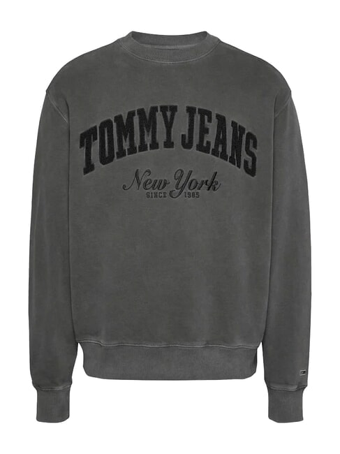 TH JEANS Sweat-shirt avec logo ours en peluche noir - Pulls molletonn&eacute;s