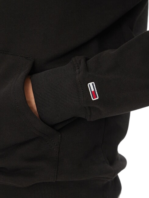 TH JEANS Sweat-shirt &agrave; poche et capuche noir - Pulls molletonn&eacute;s