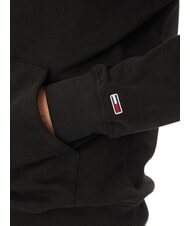 TOMMY HILFIGER TH JEANS Sweat-shirt &agrave; poche et capuche noir - Pulls molletonn&eacute;s - 4