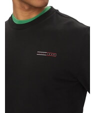 TOMMY HILFIGER TH JEANS Sweat-shirt en coton &agrave; col rond noir - Pulls molletonn&eacute;s - 3