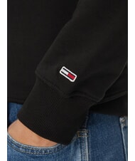 TOMMY HILFIGER TH JEANS Sweat-shirt en coton &agrave; col rond noir - Pulls molletonn&eacute;s - 4