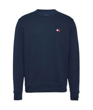 TOMMY HILFIGER TH JEANS Sweat-shirt en coton &agrave; col rond marine nuit noire - Pulls molletonn&eacute;s - 3