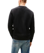TOMMY HILFIGER TH JEANS Sweat-shirt en coton &agrave; col rond noir - Pulls molletonn&eacute;s - 2