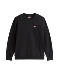 TOMMY HILFIGER TH JEANS Sweat-shirt en coton &agrave; col rond noir - Pulls molletonn&eacute;s - 4
