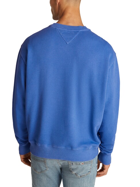 TH JEANS Sweat-shirt avec logo ours en peluche temps bleu - Pulls molletonn&eacute;s