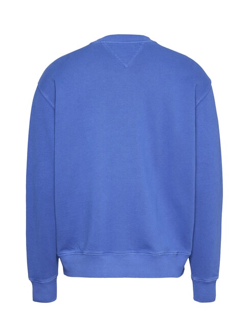 TH JEANS Sweat-shirt avec logo ours en peluche temps bleu - Pulls molletonn&eacute;s