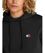 TOMMY HILFIGER TH JEANS Sweat &agrave; capuche avec &eacute;cusson drapeau noir - Pulls molletonn&eacute;s - 3