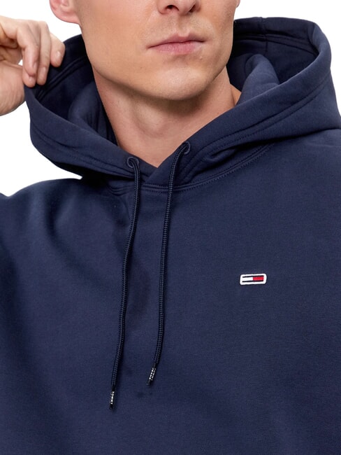 TH JEANS sweat &agrave; capuche coupe classique bleu marine cr&eacute;puscule - Pulls molletonn&eacute;s