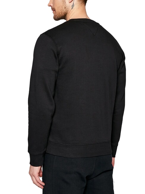TH JEANS Sweat-shirt &agrave; col rond coupe classique noir - Pulls molletonn&eacute;s