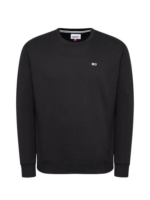 TH JEANS Sweat-shirt &agrave; col rond coupe classique noir - Pulls molletonn&eacute;s