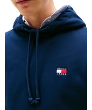 TOMMY HILFIGER TH JEANS Sweat &agrave; capuche avec &eacute;cusson drapeau marine nuit noire - Pulls molletonn&eacute;s - 3