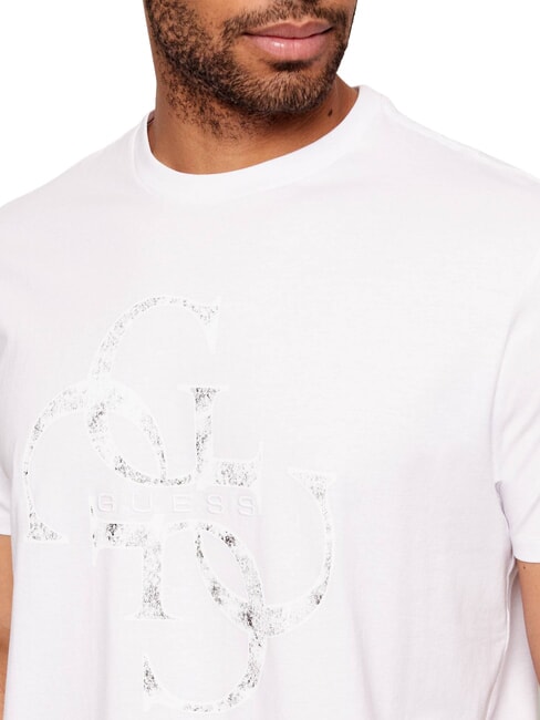 SHIMMER 4G T-shirt en coton blanc pur - T-shirt