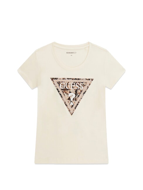 LEO TRIANGLE T-shirt &agrave; manches courtes blanc perle - T-shirt