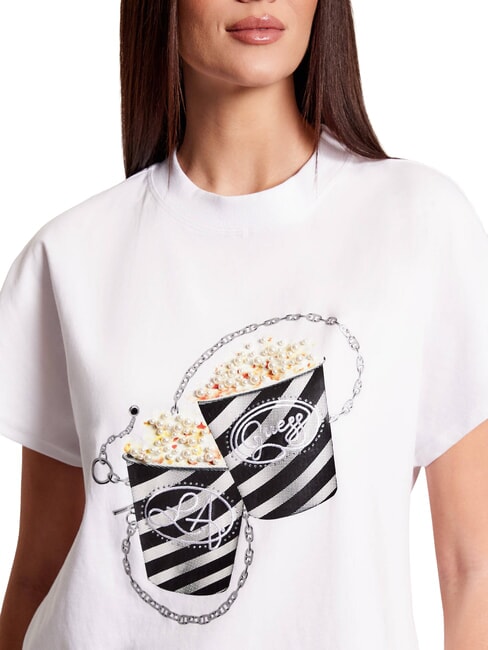 POPCORN T-shirt en coton blanc pur - T-shirt