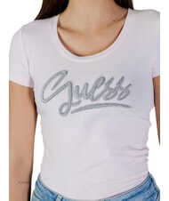 GUESS SCRIPT T-shirt blanc pur - T-shirt - 3