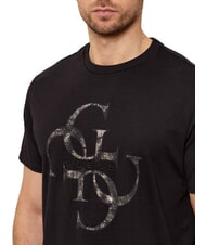 GUESS SHIMMER 4G T-shirt en coton jetbla - T-shirt - 3