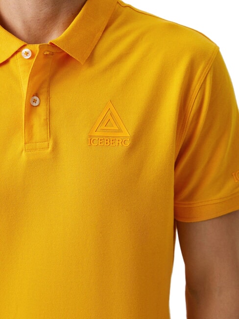 TRIANGLE polo &agrave; manches courtes jaune - chemise polo