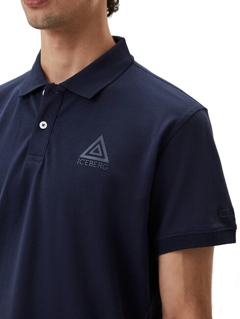 TRIANGLE polo &agrave; manches courtes marine - chemise polo