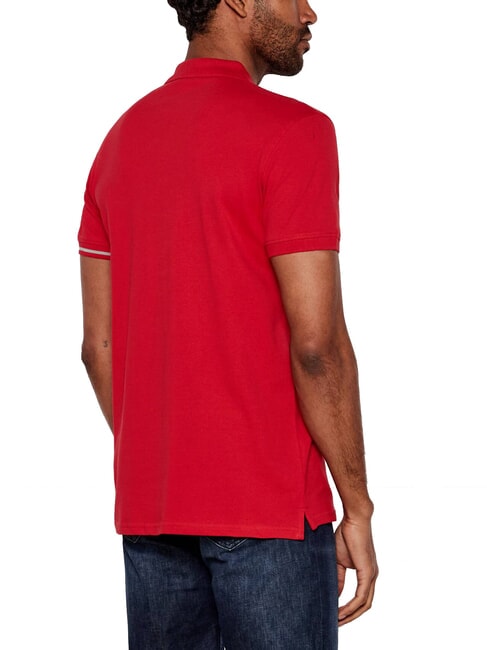 BASIC polo en coton rouge - chemise polo