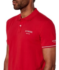 ICEBERG BASIC polo en coton rouge - chemise polo - 3