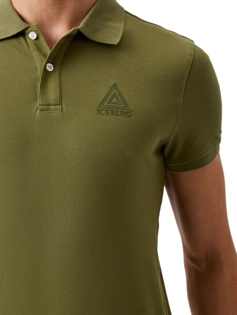 TRIANGLE polo &agrave; manches courtes militaire - chemise polo