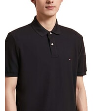 TOMMY HILFIGER TH polo en coton &agrave; manches courtes ck noir - chemise polo - 3