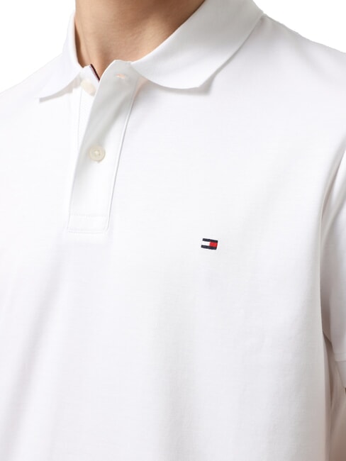 TH polo en coton &agrave; manches courtes blanc - chemise polo